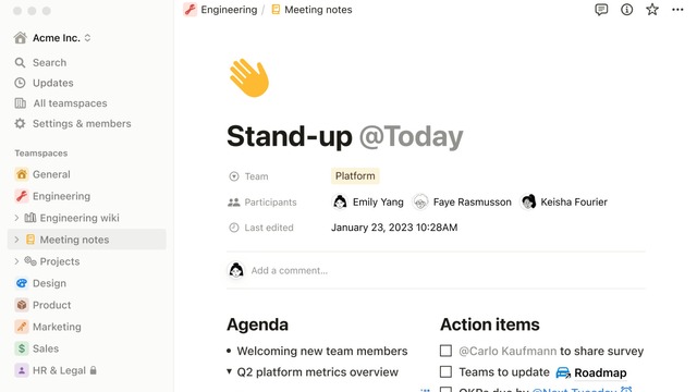 Your connected workspace for wiki, docs & projects - Notion
