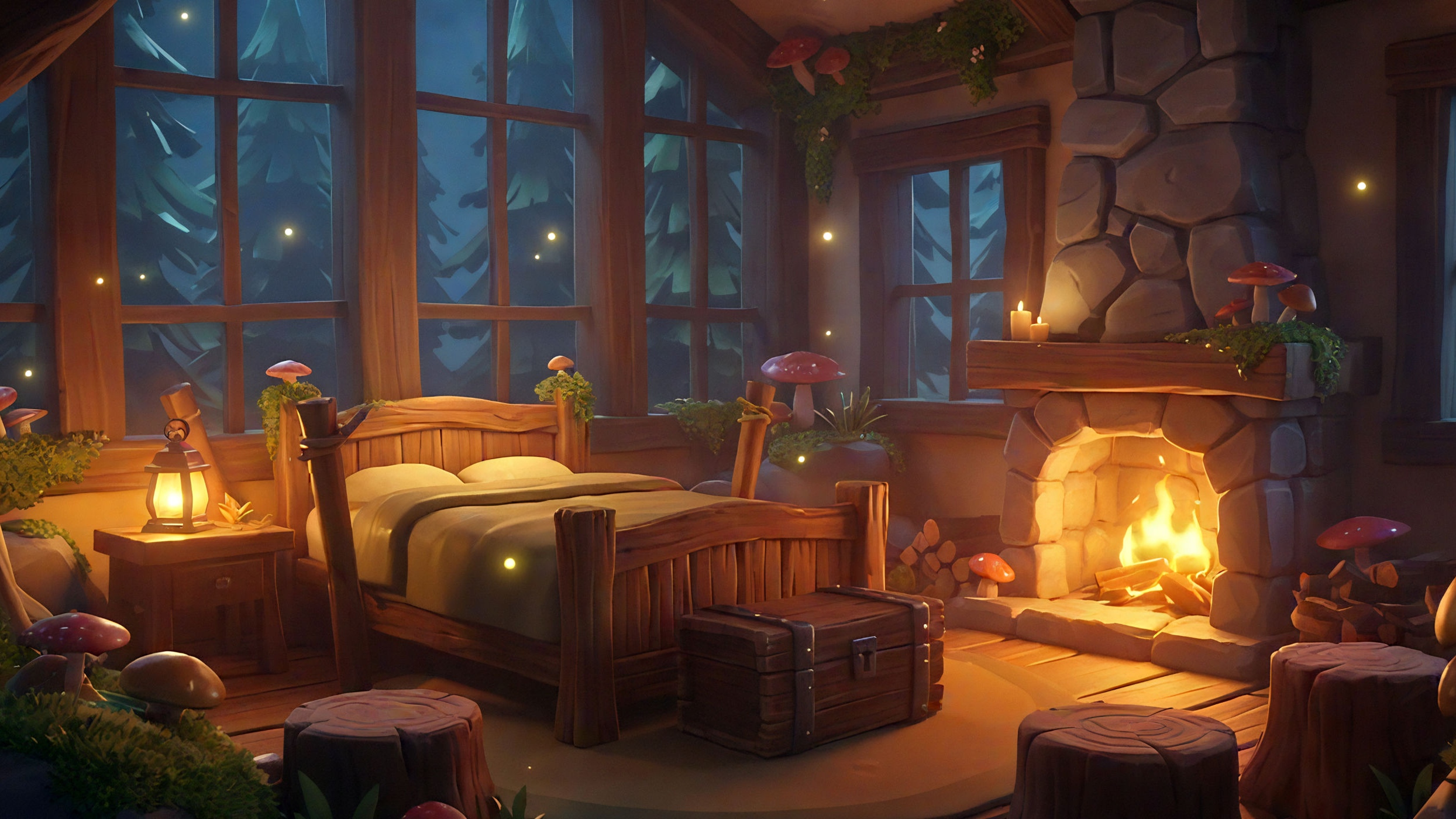 Interactive sleepscapes for bedtime calm - Loóna
