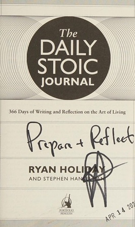 The Daily Stoic Journal: 366 Days of Writing and Reflection on the Art of Living book cover
